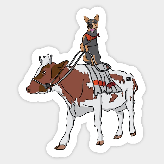 Country Cattle Dog Sticker by AltTabStudio